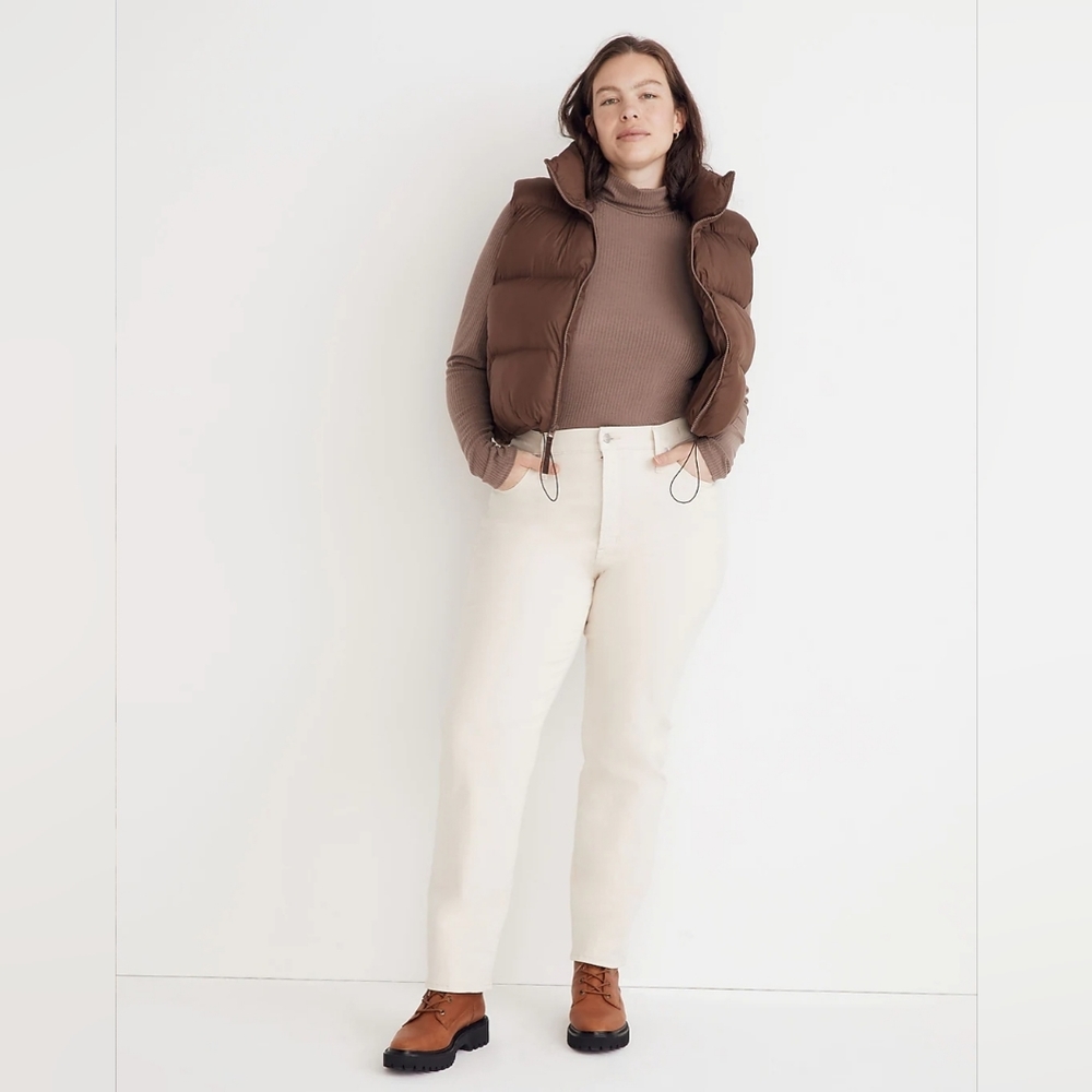 Madewell The Perfect Vintage Straight Jean in Vintage Canvas Wash Size 33 NWT!